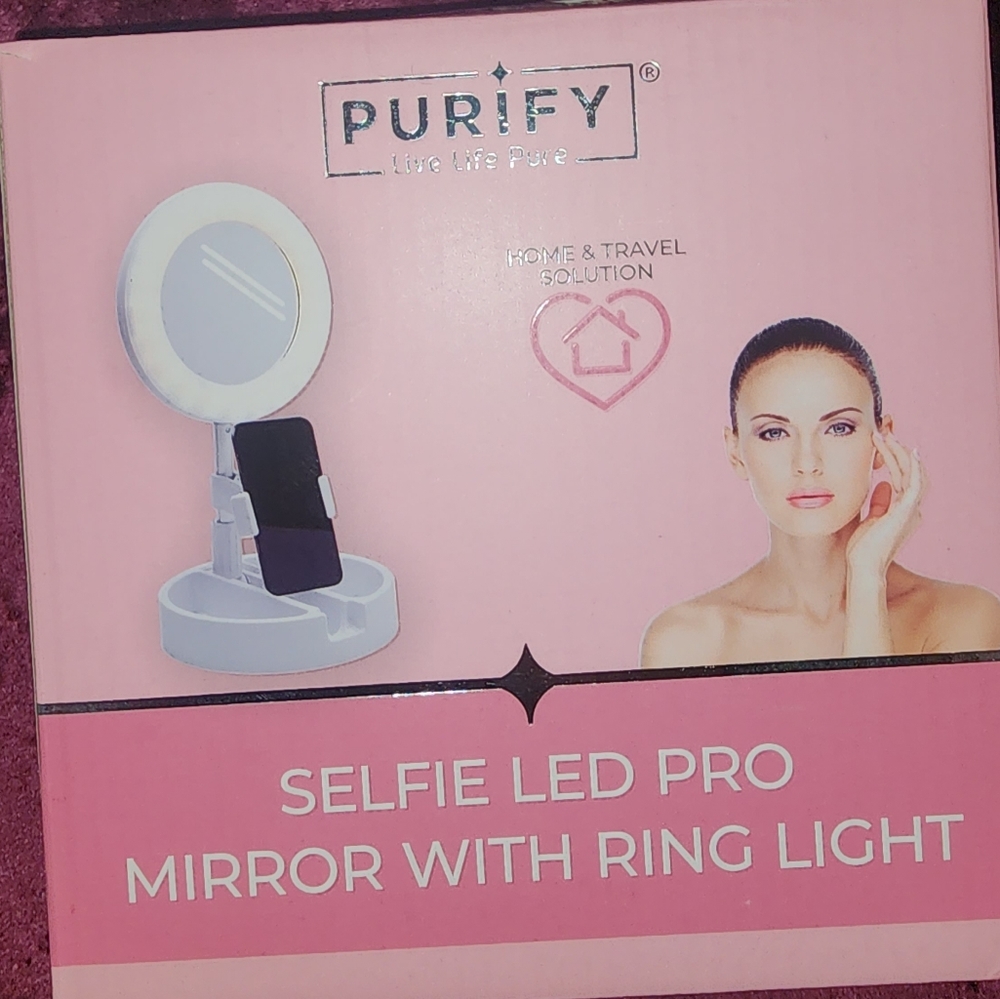 Purify Selfie LED Pro Mirror With RingLight